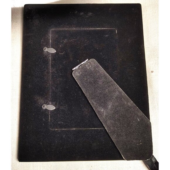 Stonebriar Mosaid Glass Photo Frame 4x6 Butterflies Purple Cream Iridescent Tile - Picture 3 of 15